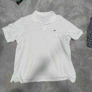 Vineyard Vines Men's Classic White Polo